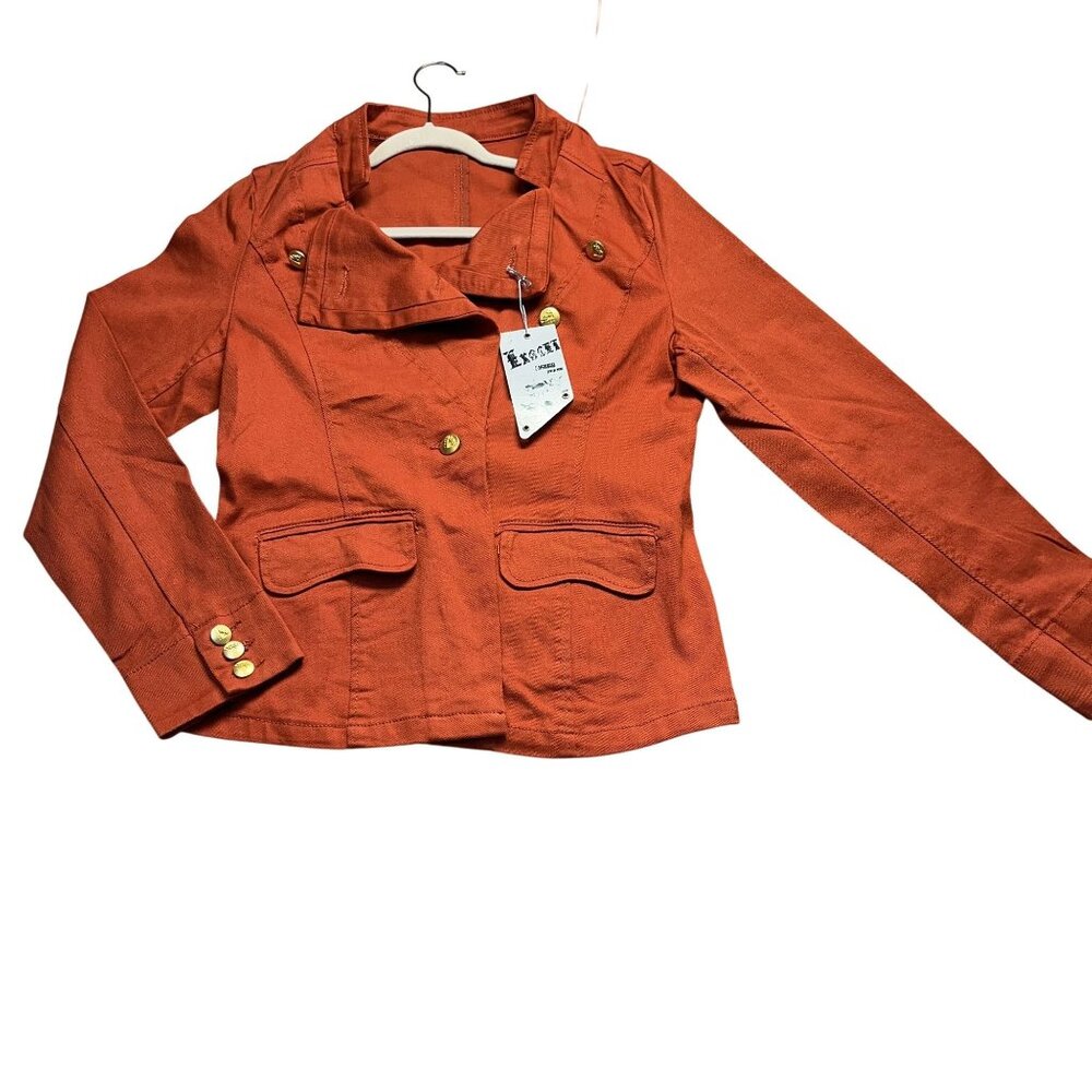 Junior‎ Exocet Womens Rust Orange Blazer 3XL fits MED-LG
